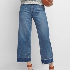Gap wide leg high rise jeans